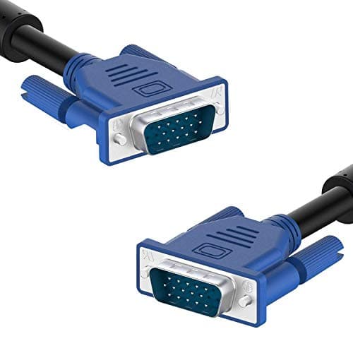 Image of TB® VGA to VGA Cable, 3 Meters - Male to Male Monitor Extension Cable - Blue Supports resolutions at 800x600 (SVGA), 1024x768 (XGA), 1600x1200 (UXGA), 1080p (Full HD), 1920x1200 (WUXGA)