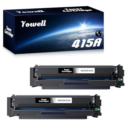 Image of 415A Toner Black Cartridges with Chip Compatible with HP 415A Toner Black Cartridge for Toner HP Color Laserjet Pro MFP M479fdw M479fnw M479dw M479fdn M454dw M454dn W2030A, 2* 415A Black Cartridges