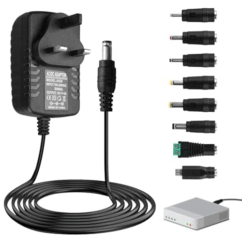 Image of 5V 3A DC Power Supply, AC Adapter 100-240V 50 60Hz to DC 5V Charger Converter 5.5mm x 2.5mm Plug with 8 Tips Transformer Charger Universal Connector for LED Strip Router Camera Monitor Box Printer