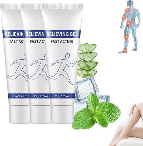 Image of Soothing Cooling Gel, Relieving Body Gel, Fast Acting Clear Pain Relieving Gel, Cooling with Menthol and Frankincense, Sports Soothing Cooling Gel, Body Care Lotions, Instant Cooling Body Gel (2 Pcs)
