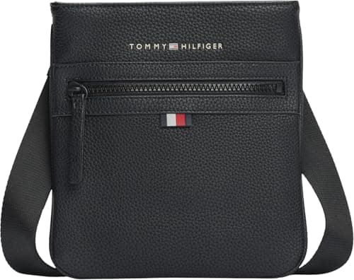Image of Tommy Hilfiger Men’s Essential PU Mini Crossover Bag, Black (Black), One Size