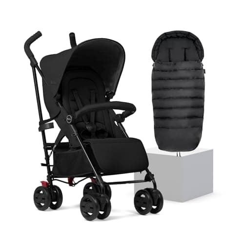 Image of Silver Cross - Pop 2 Pushchair & Footmuff - Foldable Travel Stroller - Buggy - Adjustable Seat - Newborn to 4 Years - Space