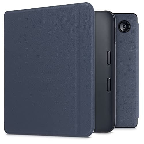 Image of kwmobile Case Compatible with Kobo Libra 2 Case - Cover for eReader with Magnetic Closure - Dark Blue