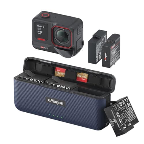 Image of Insta360 Ace Pro 2 Quick Portable Charger, Battery Charging Station, Ace Pro 2 Charging Hub, SD Card Case, Action Camera Accessories