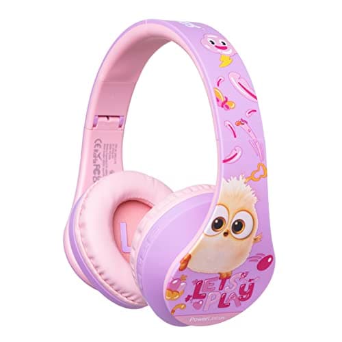 Image of PowerLocus Kids Headphones Angry Birds Edition, Wireless Kids Headphones, 85dB Volume Limited, Foldable Bluetooth Headphones with Case, Wired and Micro SD Mode, Built-in Mic for Phone/iPad/School