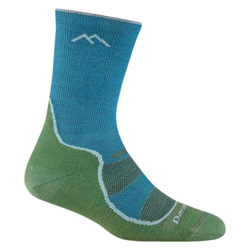 Image of Darn Tough Women's Light Hiker Micro Crew Lightweight with Cushion Sock (Style 1967), Cascade, M