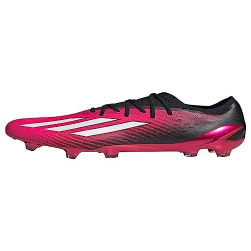 Image of adidas Unisex-Adult X SPEEDPORTAL.1 Football Boots Firm Ground Shoes, Team Shock Pink 2/White/Black, 9 Women/8 Men