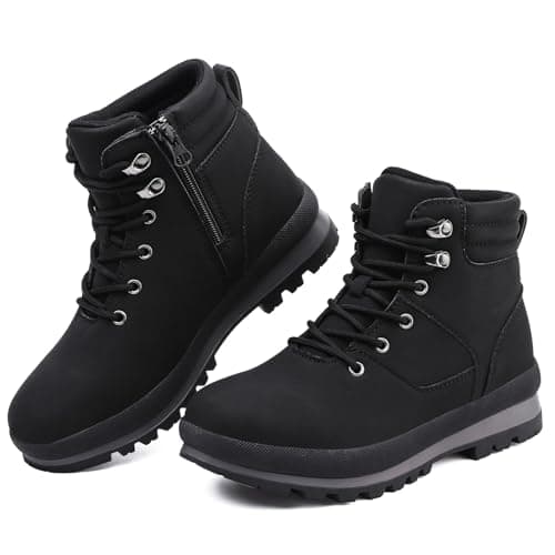 Image of Bravover Walking Boots Womens Ankle Boots Hiking Boots Waterproof Mid Calf Boots Lace up Zipper lightweight Non-Slip Outdoor Trekking Boots for Women