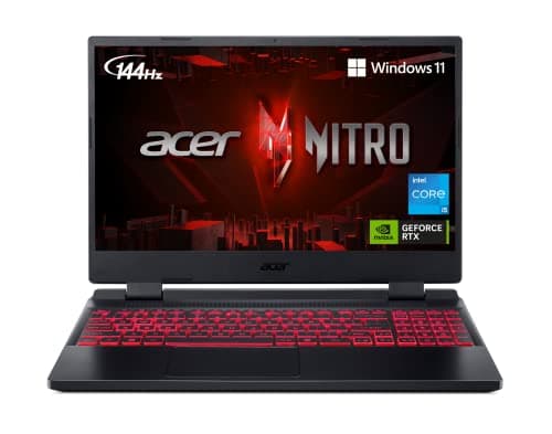 Image of Acer Nitro 5 AN515-58-57Y8 Gaming Laptop | Intel Core i5-12500H | NVIDIA GeForce RTX 3050 Ti Laptop GPU | 15.6" FHD 144Hz IPS Display | 16GB DDR4 | 512GB Gen 4 SSD | Killer Wi-Fi 6 | Backlit Keyboard