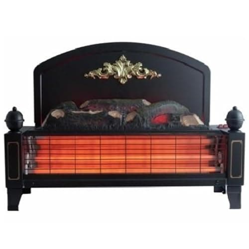Image of Dimplex Yeominster Radiant Bar Fire, Traditionally Styled Free Standing Electric Fire with Glowing Log Ember Fuel Bed and 1.2kW Heater with 2 heat settings