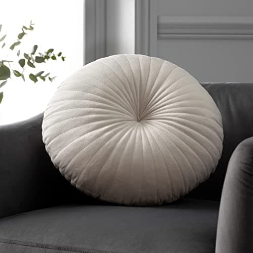 Image of Catherine Lansfield Living Round Cushion 40x40cm Cushion Natural