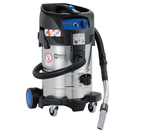 Image of Nilfisk ATTIX 40-0M TYPE 22 - vacuum cleaners (Upright, Professional, Carpet, Hard floor, Black, Blue, Stainless steel, Dry&Wet)