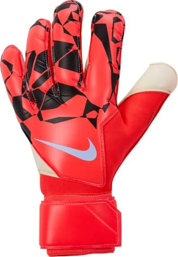 Image of Nike Grip3 Goalkeeper Football Gloves, Bright Crimson/Black/Royal Tint, HQ0256-635, 11