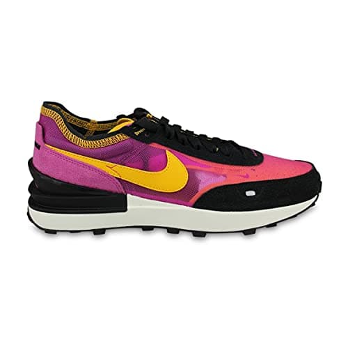 Image of NIKE Womens Waffle One Running Trainers DC2533 Sneakers Shoes (UK 4 US 6.5 EU 37.5, Active Fuchsia University Gold 600)