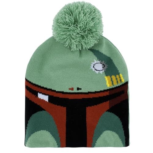 Image of Star Wars Boba Fett Helmet Character Armor Beanie Green