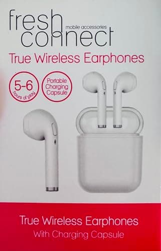 Image of Fresh Connect Wireless Earphones, Up to 6 Hours Play Time, Bluetooth Headphones, Rechargeable Earphones (White)