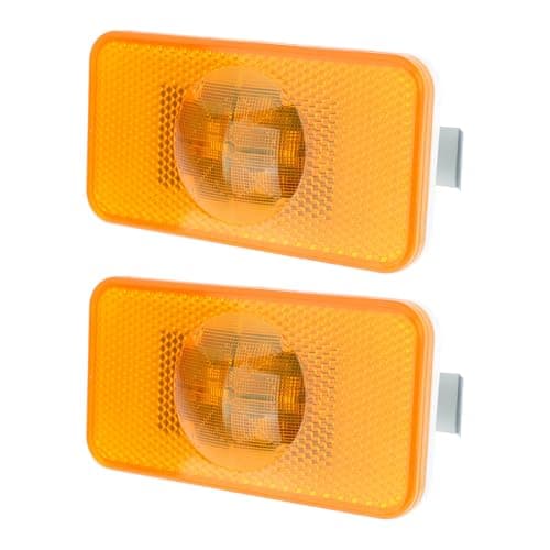 Image of The Lord of the Tools 2pcs 2 PIN Car LED Amber Side Marker Repeater Lamp 7423387844 Compatible with RENAULT C RANGE SERIES Compatible with VOLVO