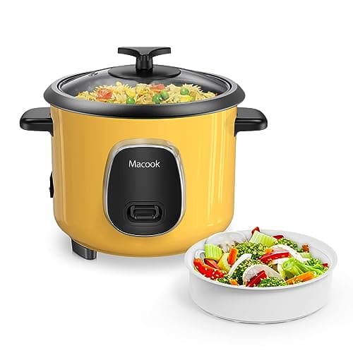Image of Macook Rice Cooker & Steamer (0.6 Liters, 6 Cups Cooked Rice) with LED Screen, Suitable for 1-6 People, Non-Stick Inner Pot, BPA-Free, Anti-Burning Design, Automatic Keep-Warm, Overheat Protection