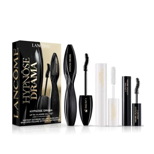 Image of Lancôme Hypnôse Drama Mascara Set, Ultimate Volumising Eye Routine with Jojoba Oil, includes Full Size Mascara, Travel Size Mascara and Mini Cils Booster XL Primer (Worth £54.18)