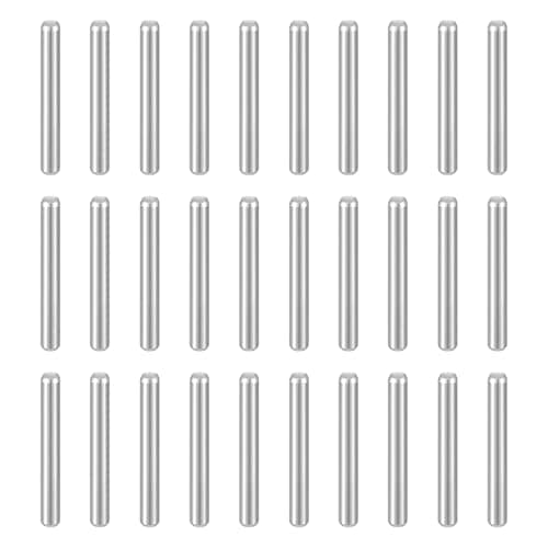 Image of sourcing map 50pcs Dowel Pins M2(2mm) x 16mm 304 Stainless Steel Cylindrical Shelf Support Peg Pin Rod Fasten Elements for Metal Devices Wood Furniture DIY Installation, Silver