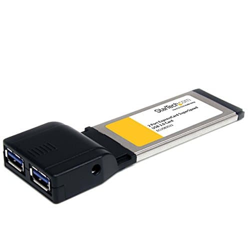 Image of StarTech.com 2 Port ExpressCard SuperSpeed USB 3.0 Card Adapter with UASP - USB 3.0 Controller - 5Gbps, TAA (ECUSB3S22)