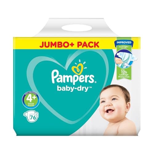 Image of Pampers Baby Dry Nappies, Size 4 Plus