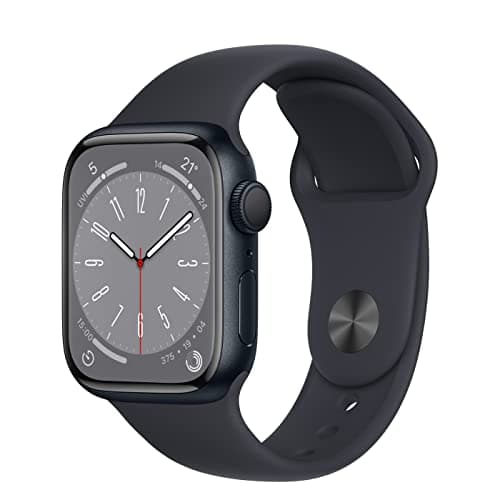 Image of Apple Watch Series 8 (GPS, 41MM) Midnight Aluminium Case with Midnight Sport Band (Renewed)
