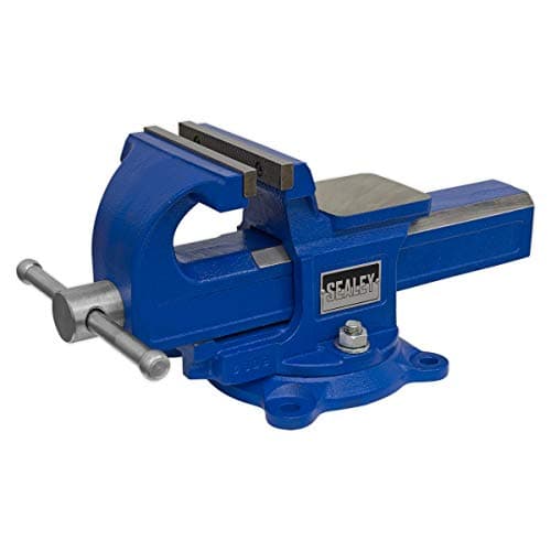 Image of Sealey Qave125 Vice 125Mm Quick Action Swivel Base Sg Iron