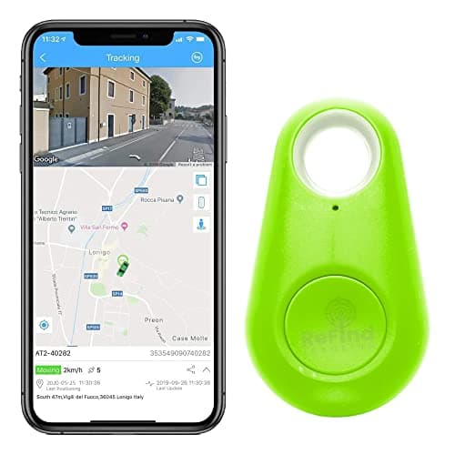 Image of ReFind Smart Tracker for Android and iPhone. Mini GPS Tag Bluetooth 5.0 Key Finder. Samsung Alternative for Keys, Pets, Wallets and Luggage (Green)