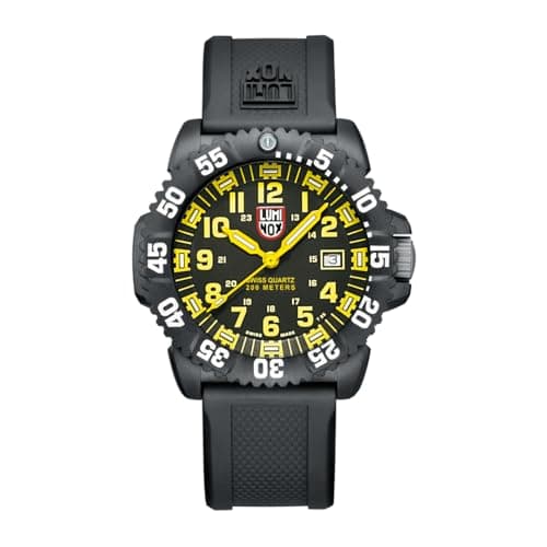 Image of Luminox - Mens Watch - Original Navy Seal 3050 Series 44 mm - X3.CZ59 - Mens Dive Watch - Swiss Quartz - Swiss Made - 200M Water Resistant - Hardened Mineral Crystal - CARBONOX Case - Genuine Rubber S