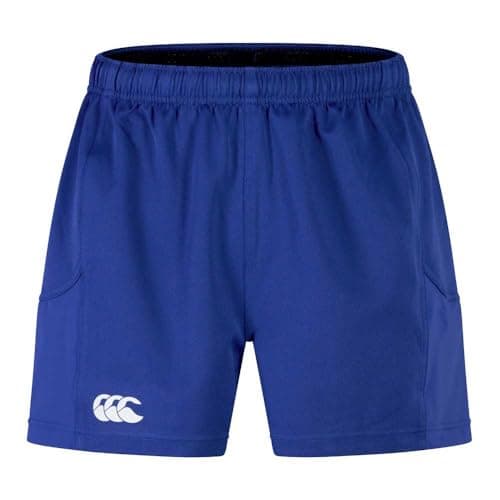 Image of Canterbury Men's Advantage Rugby Shorts 2.0 | Elasticated Waist | CCC Logo Gym Shorts, Royal, M