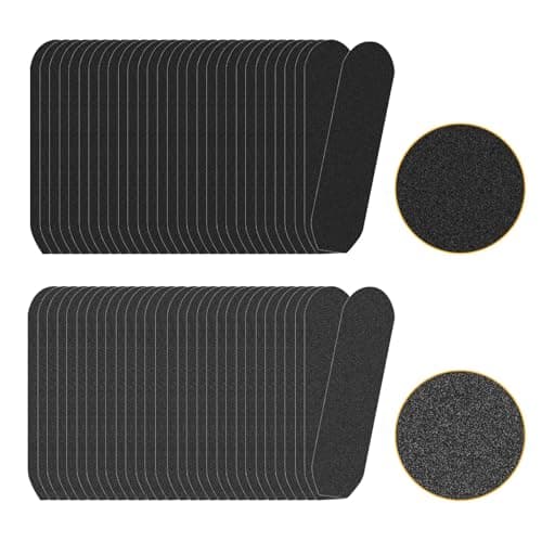 Image of 60Pcs Grit Foot File Replacement Pads, Reusable Self-Adhesive Stainless Steel Foot File Refills, Sand Papers Replacement Pedicure File Refill, Pedicure File Refill Pads for Removing Dead Skin
