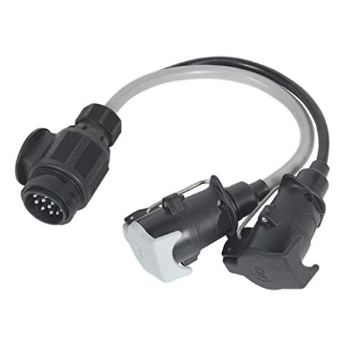 Image of Sealey Tb55 Conversion Lead 13-Pin Euro To 7-Pin N And S Type Plugs 12V