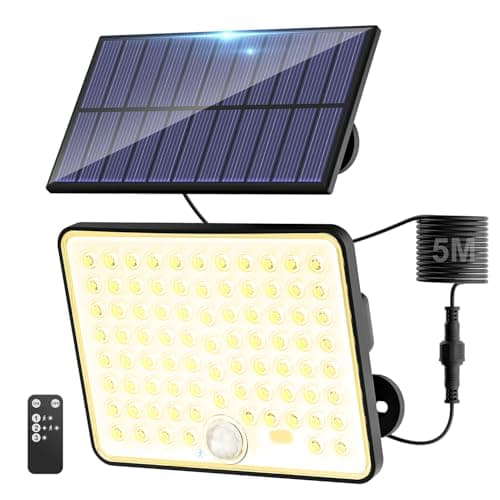 Image of Kolpop Solar Security Lights, 3 Modes Solar Lights Outdoor, Waterproof Pir Flood Lighting for Yard Shed Garage Outside