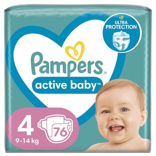 Image of Pampers active baby 4 (9-14kg) 76