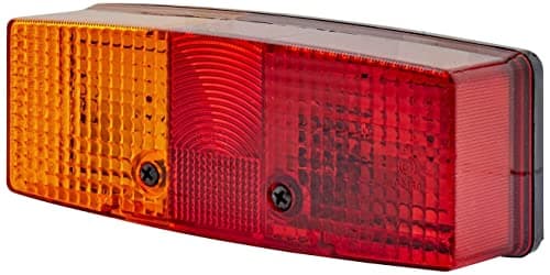 Image of HELLA 2SD 003 184-031 Rearlight - Bulb - 24/12V - mounting/Bolted - Lens Colour: Red/Yellow - Plug: Blade Terminal - left - Quantity: 1