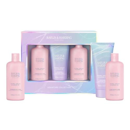 Image of Baylis & Harding Jojoba, Vanilla & Almond Oil Luxury Bathing Essentials Gift Set - Vegan Friendly (Pack of 1)