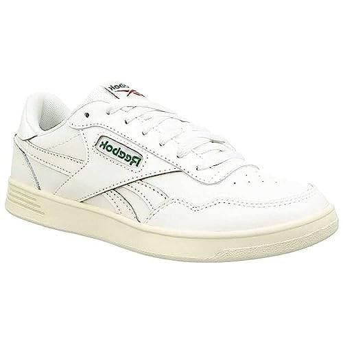 Image of Reebok Men Court Advance Sneaker, Chalk/Dark Green/Flash Red, 3