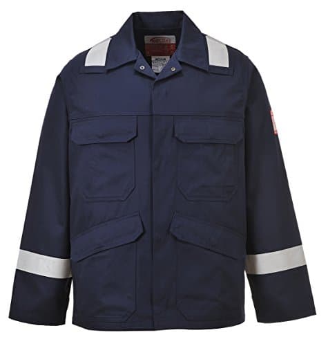 Image of Portwest Bizflame Plus Jacket, Size: XXXL, Colour: Navy, FR25NARXXXL