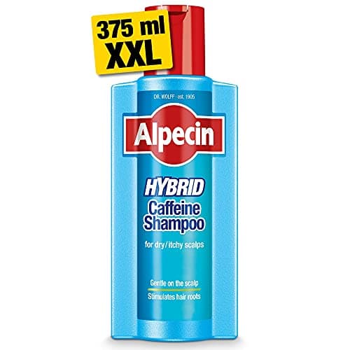 Image of Alpecin Hybrid Shampoo 1x 375ml | Natural Hair Growth Shampoo for Sensitive and Dry Scalps | Energizer for Strong Hair | Hair Care for Men Made in Germany