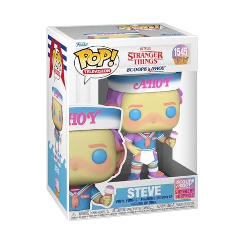 Image of Funko Pop! TV: Stranger Things - Steve Harrington - Stranger Thingseve - (Scoops Ahoy) - Collectable Vinyl Figure - Gift Idea - Official Merchandise - Toys for Kids & Adults - TV Fans