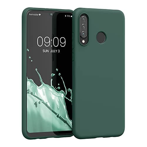Image of kwmobile Case for Huawei P30 Lite Case - Soft Cover - Shockproof TPU Material - Wireless Charging - Forest Green