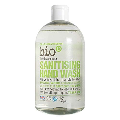 Image of Bio-D Sanitising Hand Wash Lime/Aloe 500ml X 3 (Pack of 3)