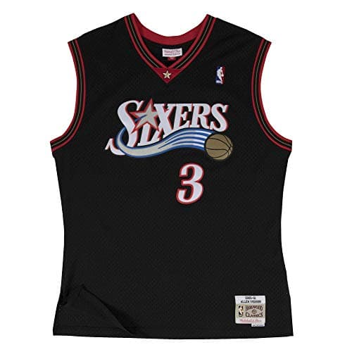 Image of Mitchell & Ness Swingman Philadelphia 76ers 2000-01 Allen Iverson Jersey Black