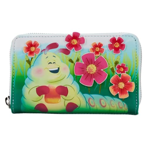 Image of Loungefly Women's Disney Pixar A Bugs Life Earth Day Zip Around Wallet, Multicoloured, One Size