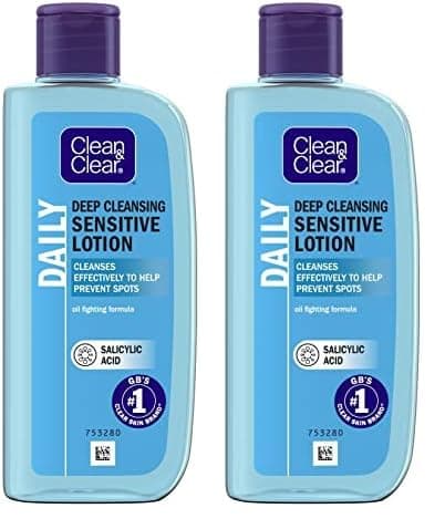 Image of Clean & Clear Deep Cleansing Lotion for Sensitive Skin 200ml (Pack of 2)