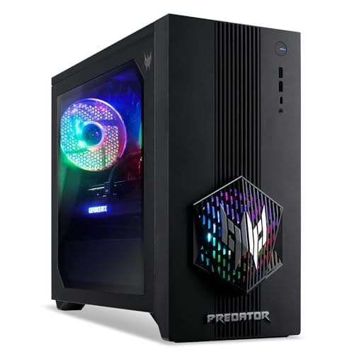 Image of acer Predator PO3-665 | Gaming Desktop PC | Intel Core i5-14400F Processor | 16GB RAM | 512GB SSD Storage | NVIDIA RTX 5060 GPU | Windows 11 Home | Fast & Reliable Gaming Desktop