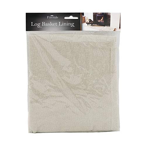 Image of JVL Log Basket Cotton Lining, Medium, Cream
