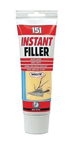 Image of 151 Quick Drying Instant Filler - for Interior & Exterior Use | Shrink & Crack Resistant - Easy to Use Ready Mixed Paste | Repairs for Plaster, Plasterboard, Brick, Wood and Stone (White, 330g)