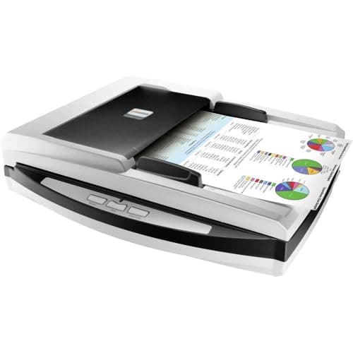 Image of Plustek SmartOffice PL4080 ADF 600 x 600 DPI Flatbed & ADF Scanner Black, Grey - Scanners (216 x 356 mm, 600 x 600 DPI, 1200 x 1200 DPI, 48 bit, 24 bit, 16 bit)